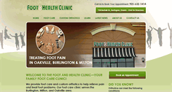 Desktop Screenshot of footandhealthclinic.com