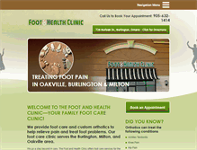 Tablet Screenshot of footandhealthclinic.com